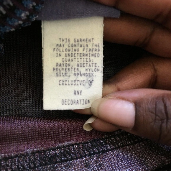 JGs Mad Lab Skirt Womens Sz M Maxi Purple Gray Floral Art to Wear Stretch - Picture 7 of 9